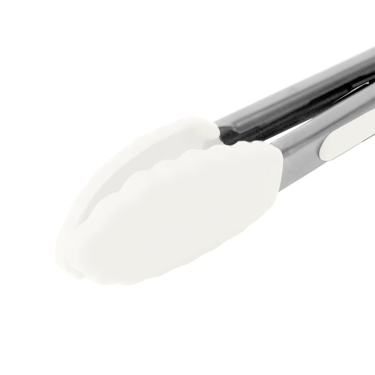 Mini Silicone Tongs White