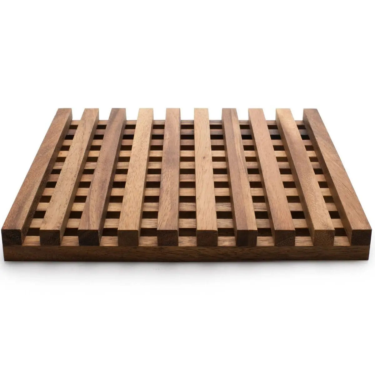 Venetian Trivet, Acacia Wood, 10" X 10"