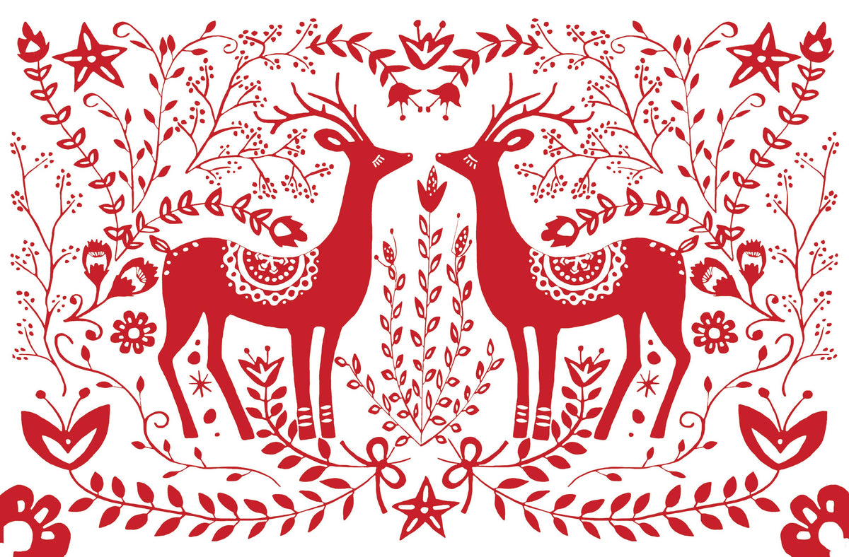 Reindeer Paper Placemat Pad
