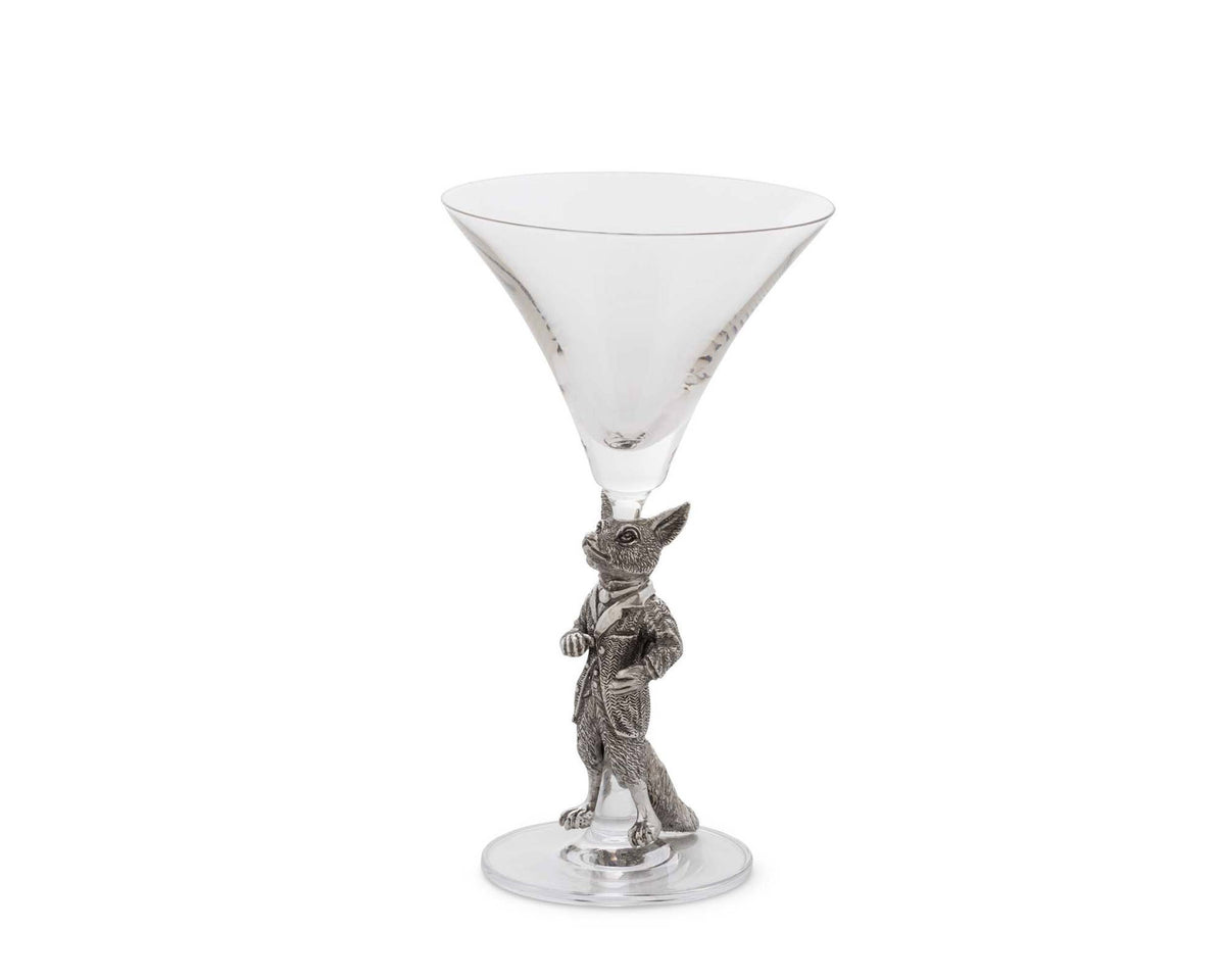 Hunting Dressed Fox Cocktail / Martini Glass