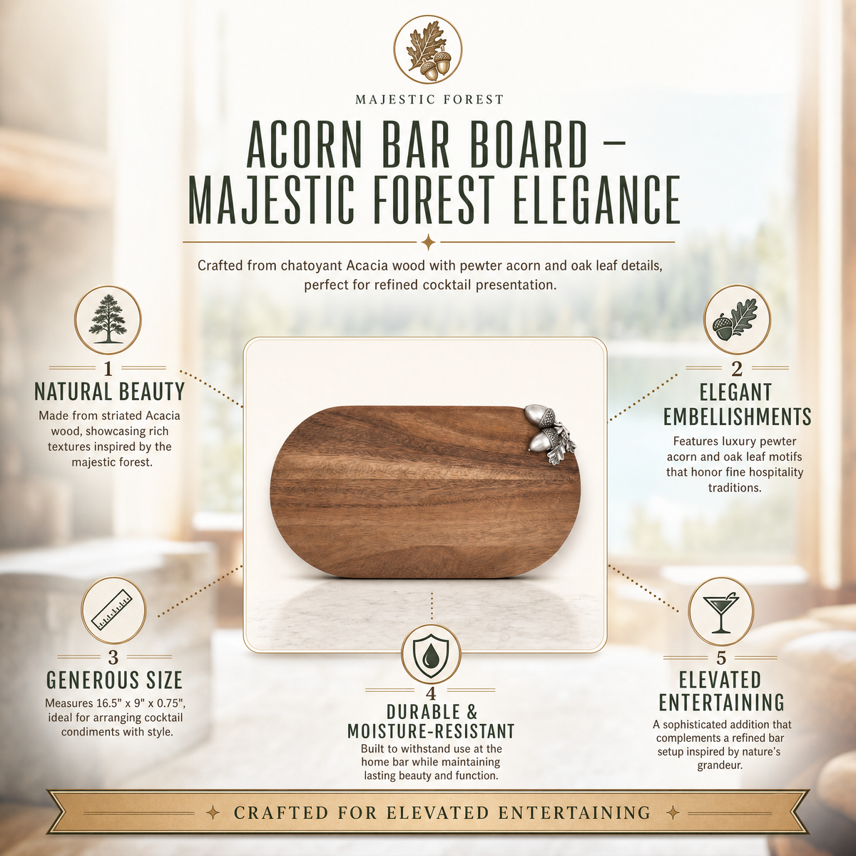Acorn Bar Board