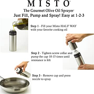 Misto Aluminum Bottle Oil Sprayer Tomato