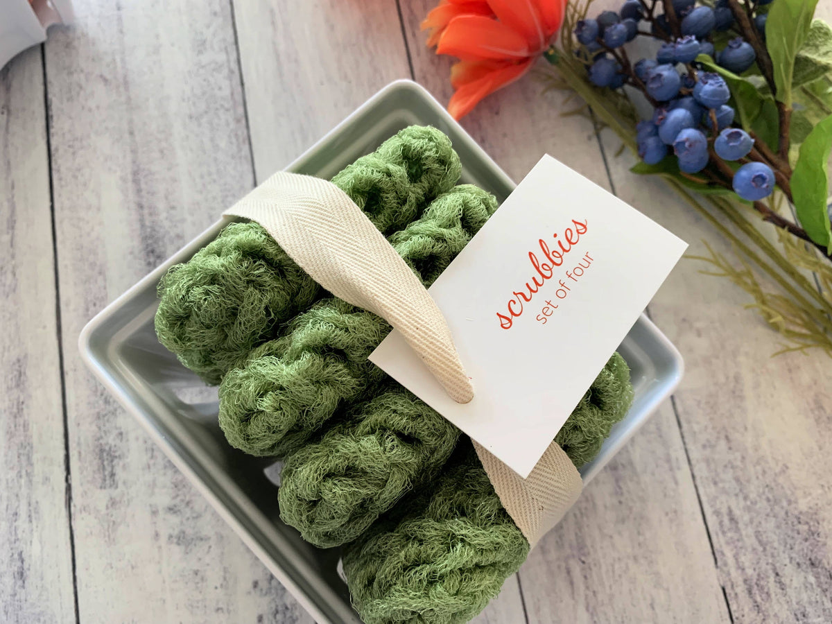 Scrubbies in a Berry Basket- New Lower Pricing