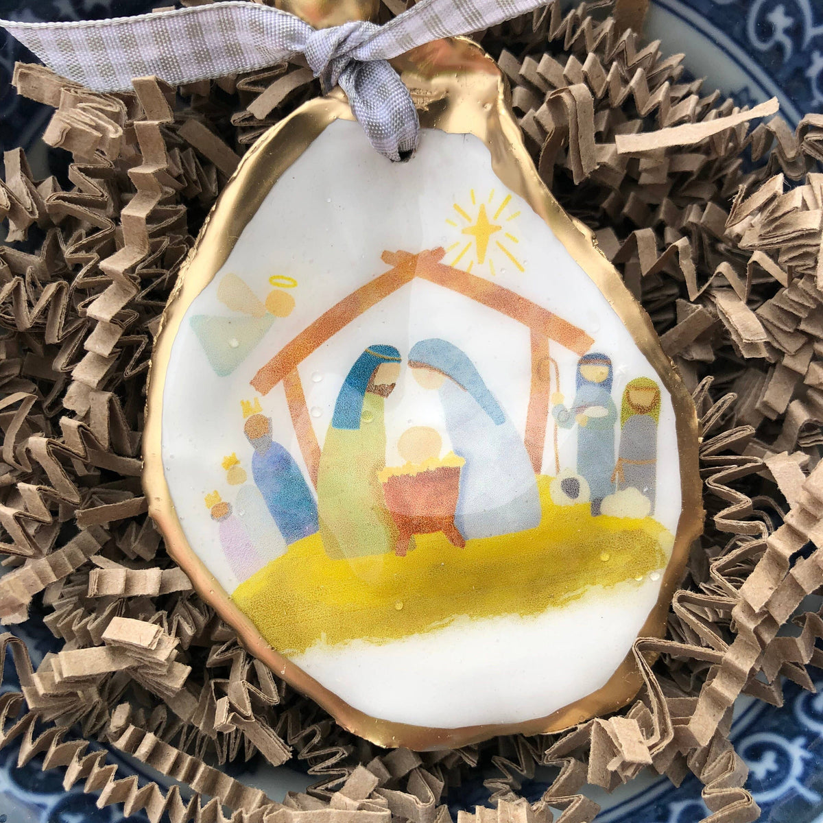 Oyster Ornament | Nativity Ornament | Nativity Scene