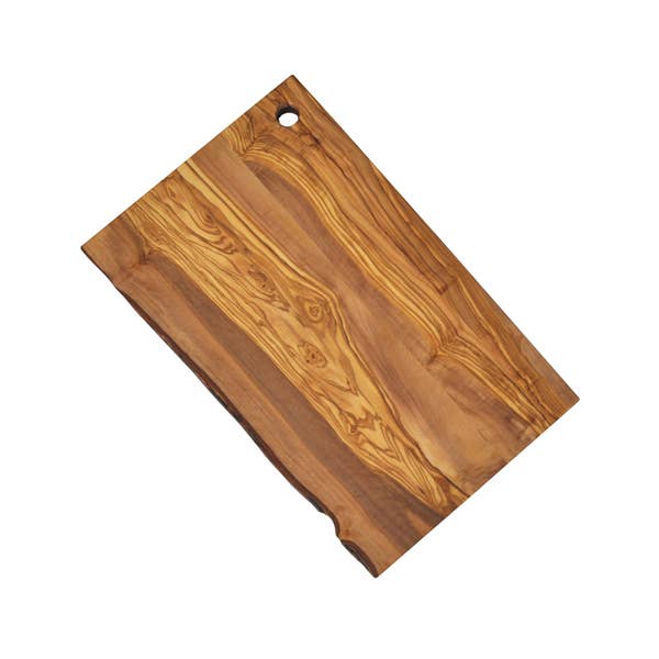 Olive Wood Rectangle Board with Natural Edge - 13.75" x 8.5"
