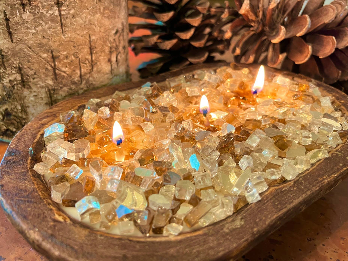 "FIRE BOWL" Dough Bowl Soy Candle (Various Colors/Scents)