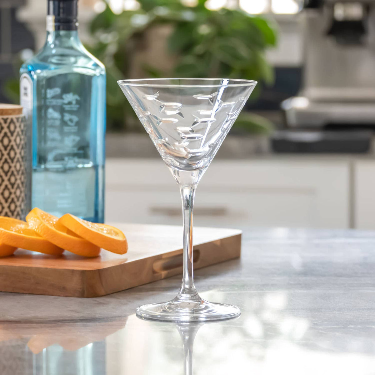 School of Fish Martini Glass 10oz