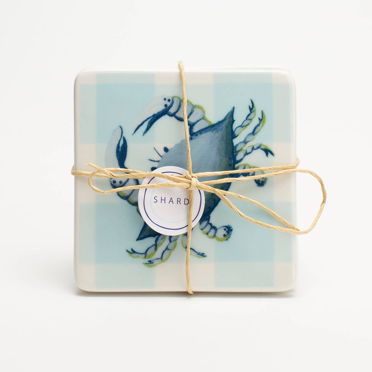 Blue Crab 4 Piece Coaster Set