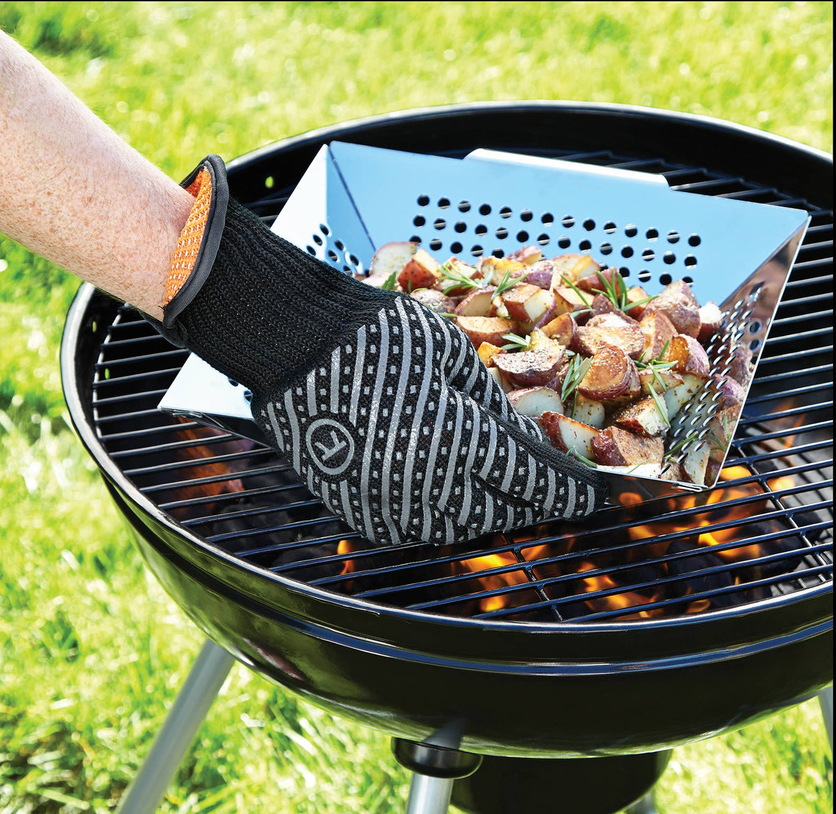 Outset High Temperature Heat Deluxe Grill and BBQ Glove,L/XL