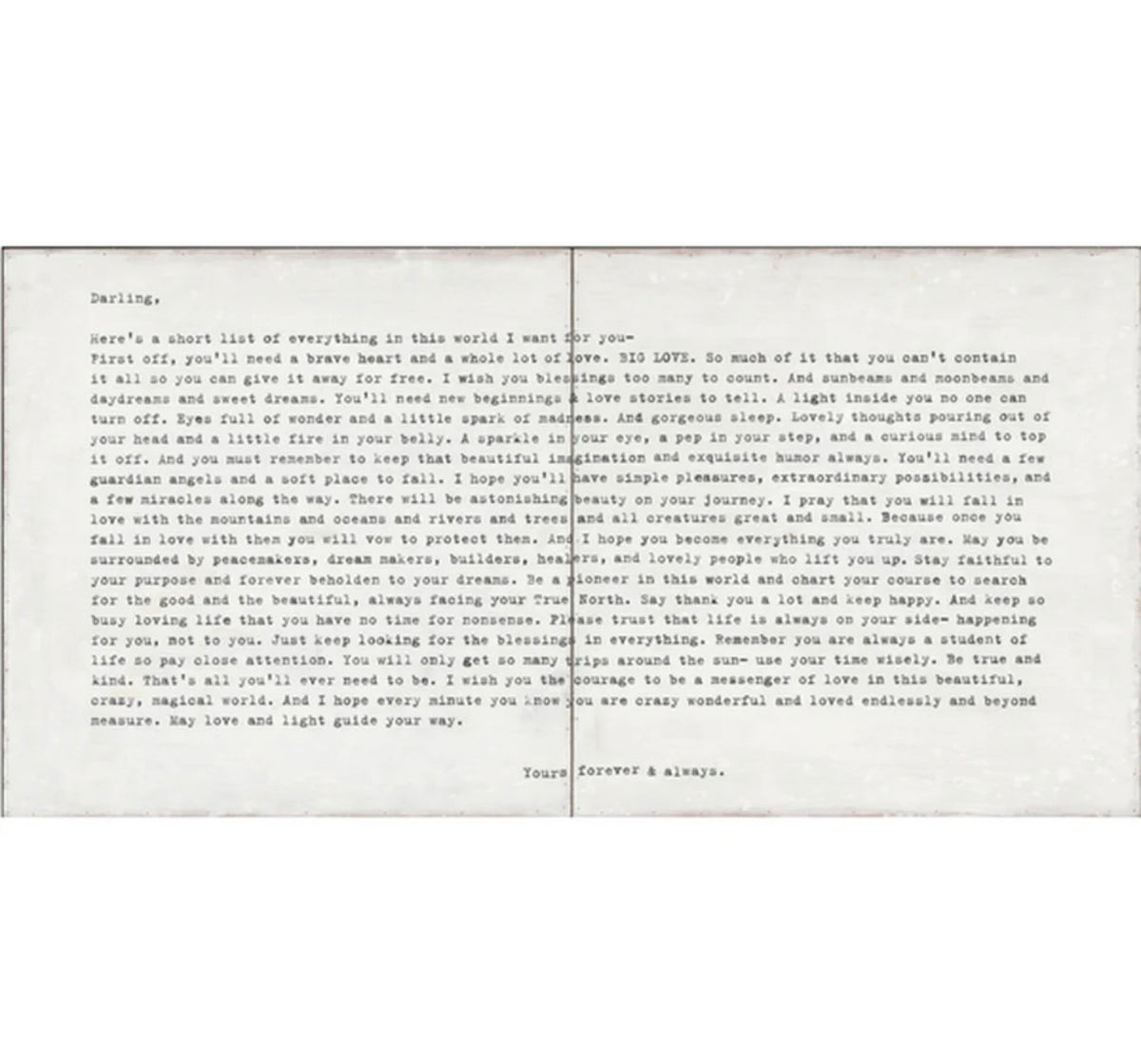 Sugarboo “Darling” Gallery Wrapped Canvas