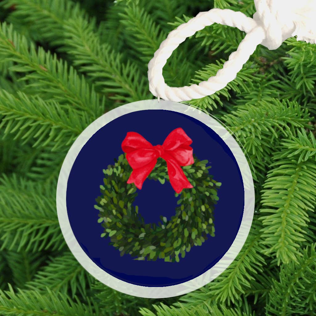 Christmas Ornament - Christmas Boxwood Wreath