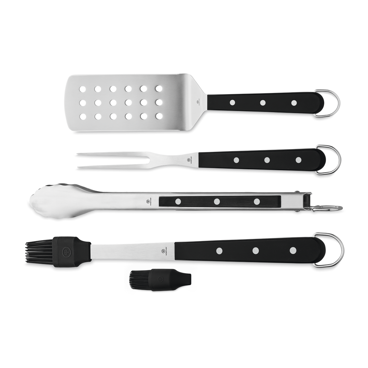 Wusthof 4-Piece BBQ Set — Black