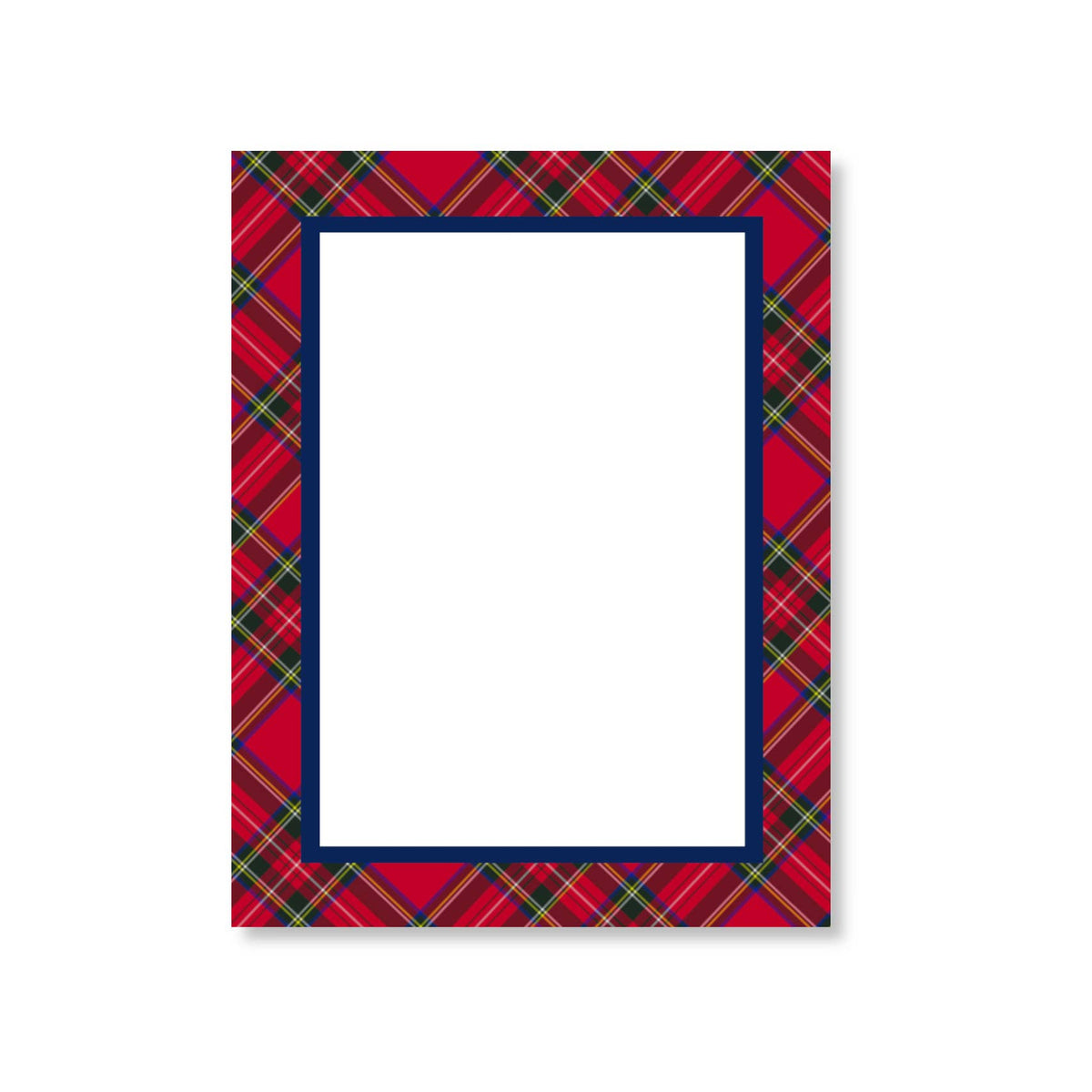 Notepad - Christmas Red Tartan Plaid