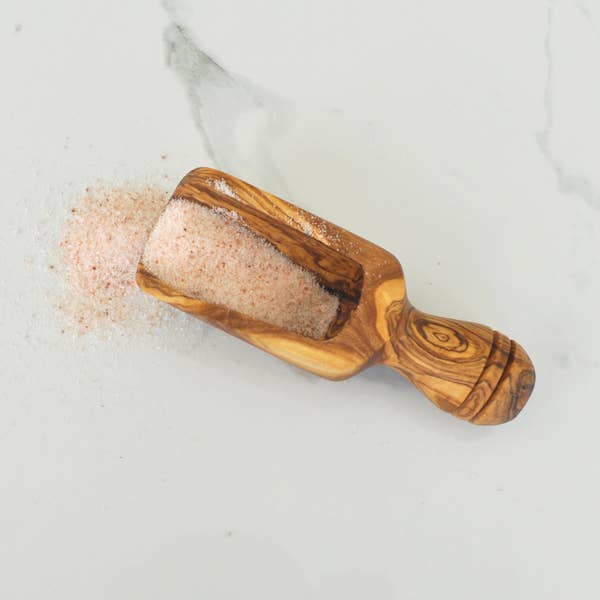 Olive Wood Salt Scoop - Large 4.75”