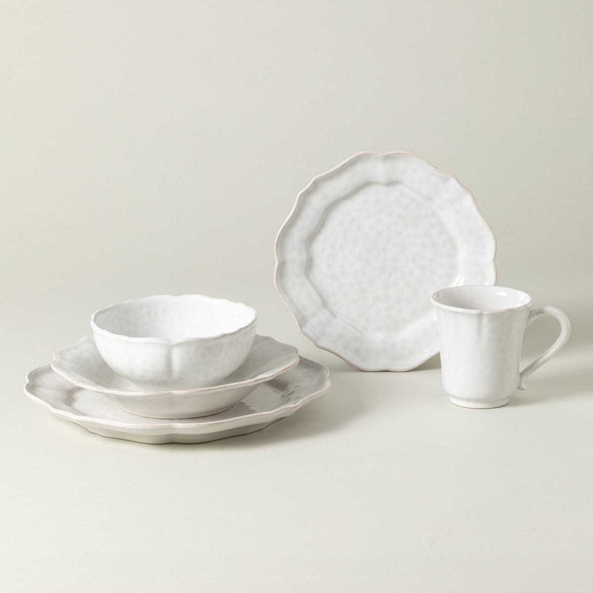 5-Piece Dinnerware Set Impressions, Casafina by COSTA NOVA