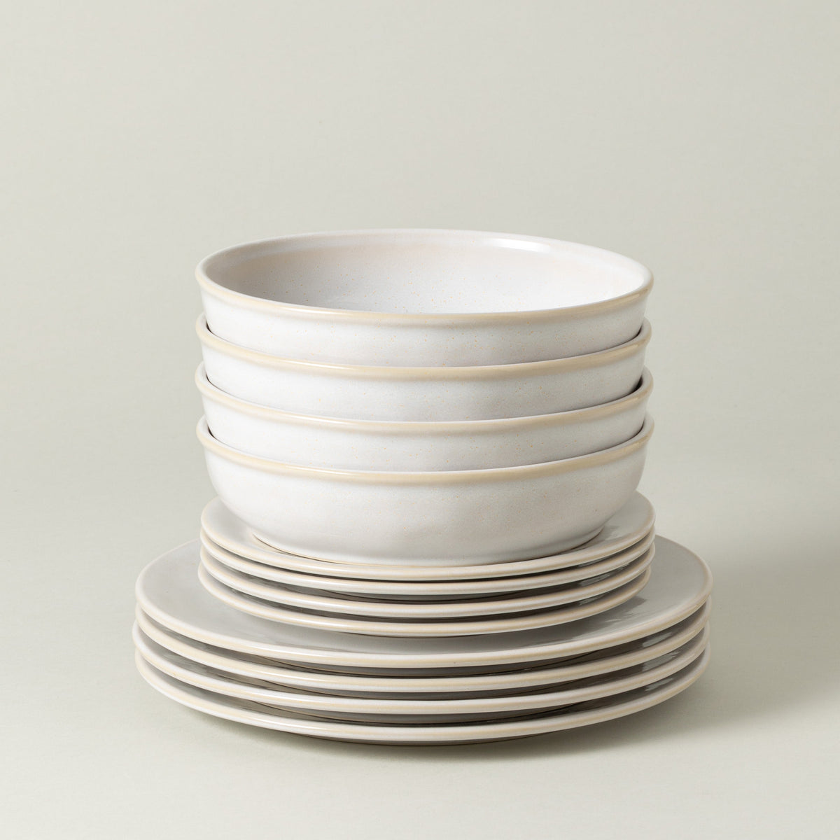 12-Piece Dinnerware Set with Soup/Pasta Bowl Roda