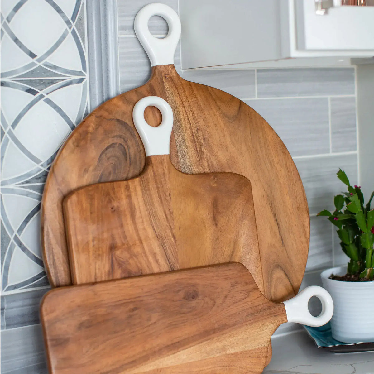 Jeanne Fitz Wood+White Collection Rectangle Charcuterie