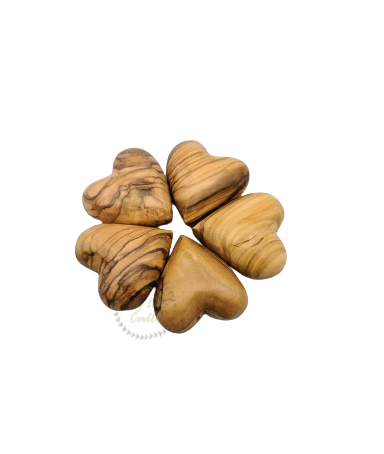 Olive Wood Holy Land Holding Heart