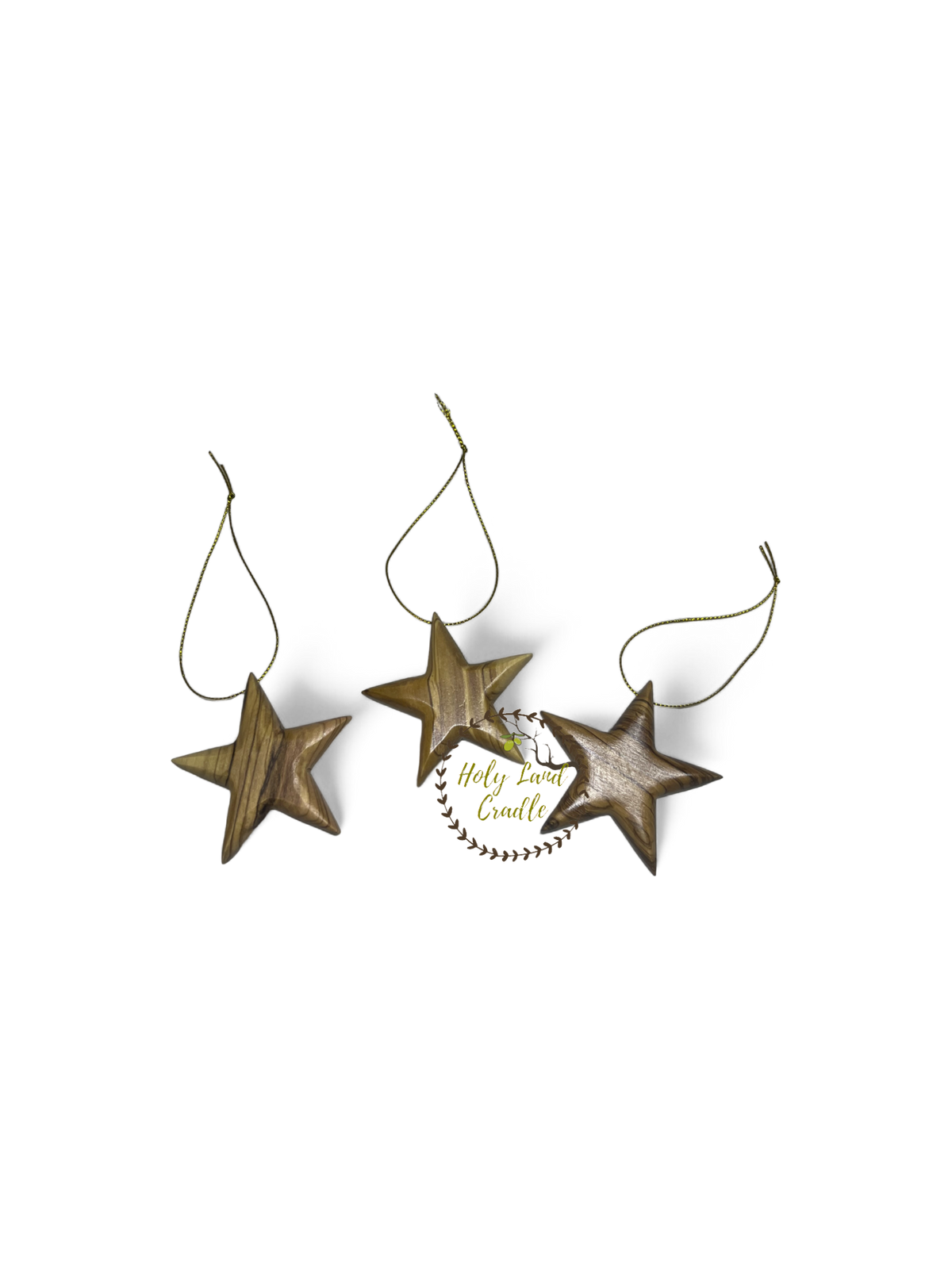 Olive Wood Star Ornament