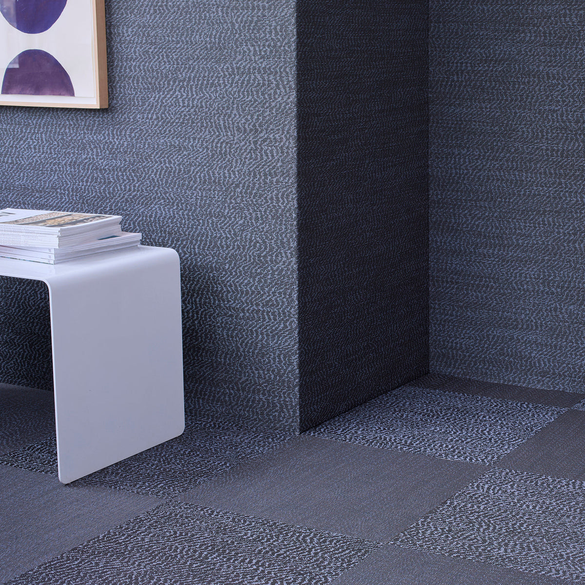 Moire Wall Textile Samples - Zephyr