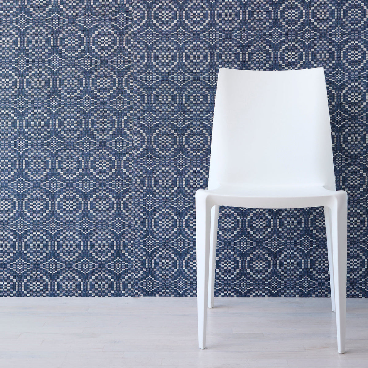 Overshot Wall Textile Samples - Denim