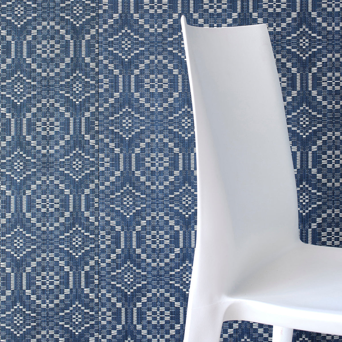 Overshot Wall Textile Samples - Denim