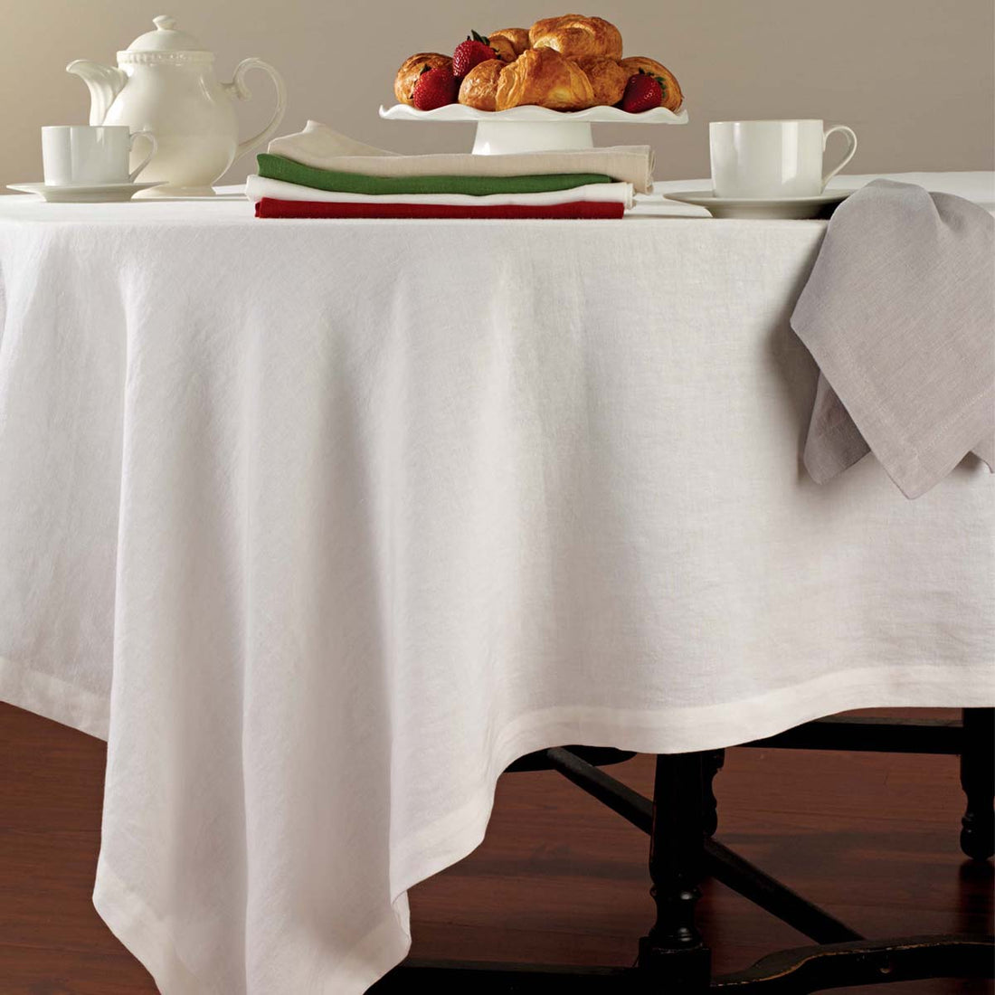 Bodrum Amalfi White Tablecloths — Bodrum collection image 4