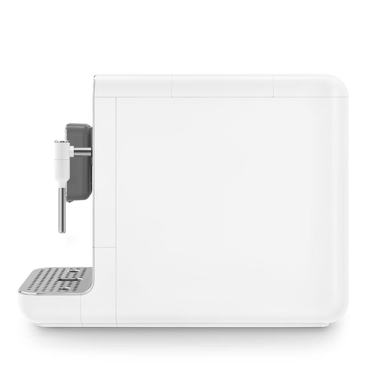 SMEG Fully Automatic Espresso Machine with Steam Wand (BCC12) – Matte White