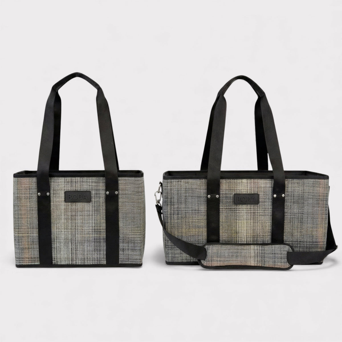 Boda Market Tote - Plaid - Multi