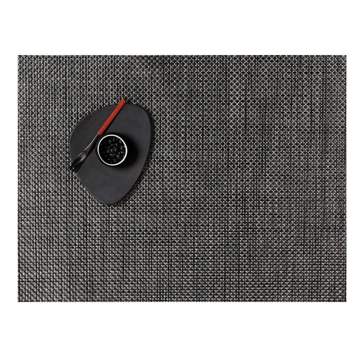 Basketweave Placemats - Carbon