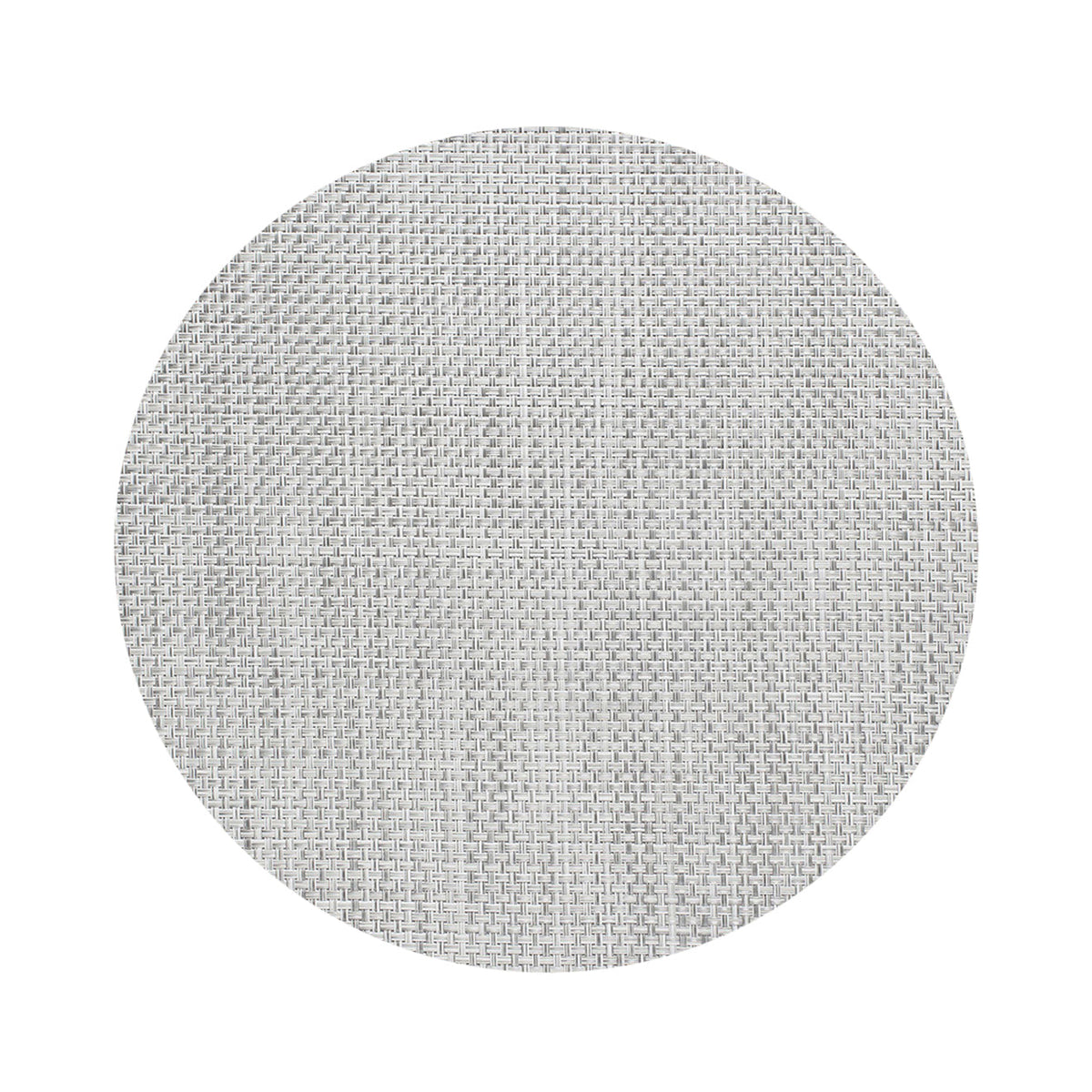 Basketweave Placemats - White/Silver