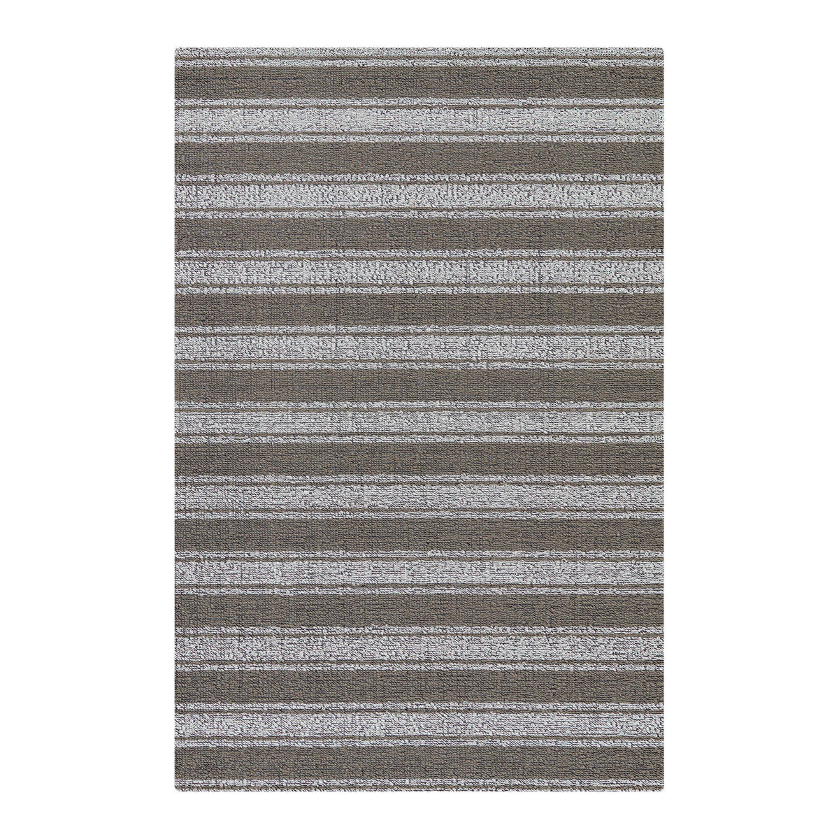 Boardwalk Stripe Shag Mats - Walnut