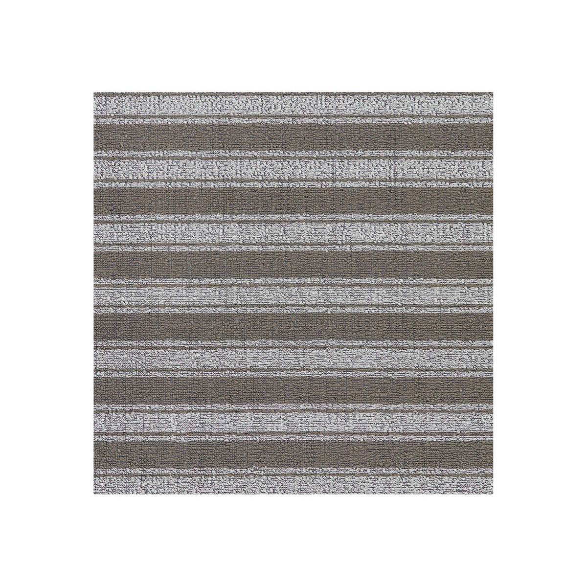 Boardwalk Stripe Shag Mat Samples - Walnut
