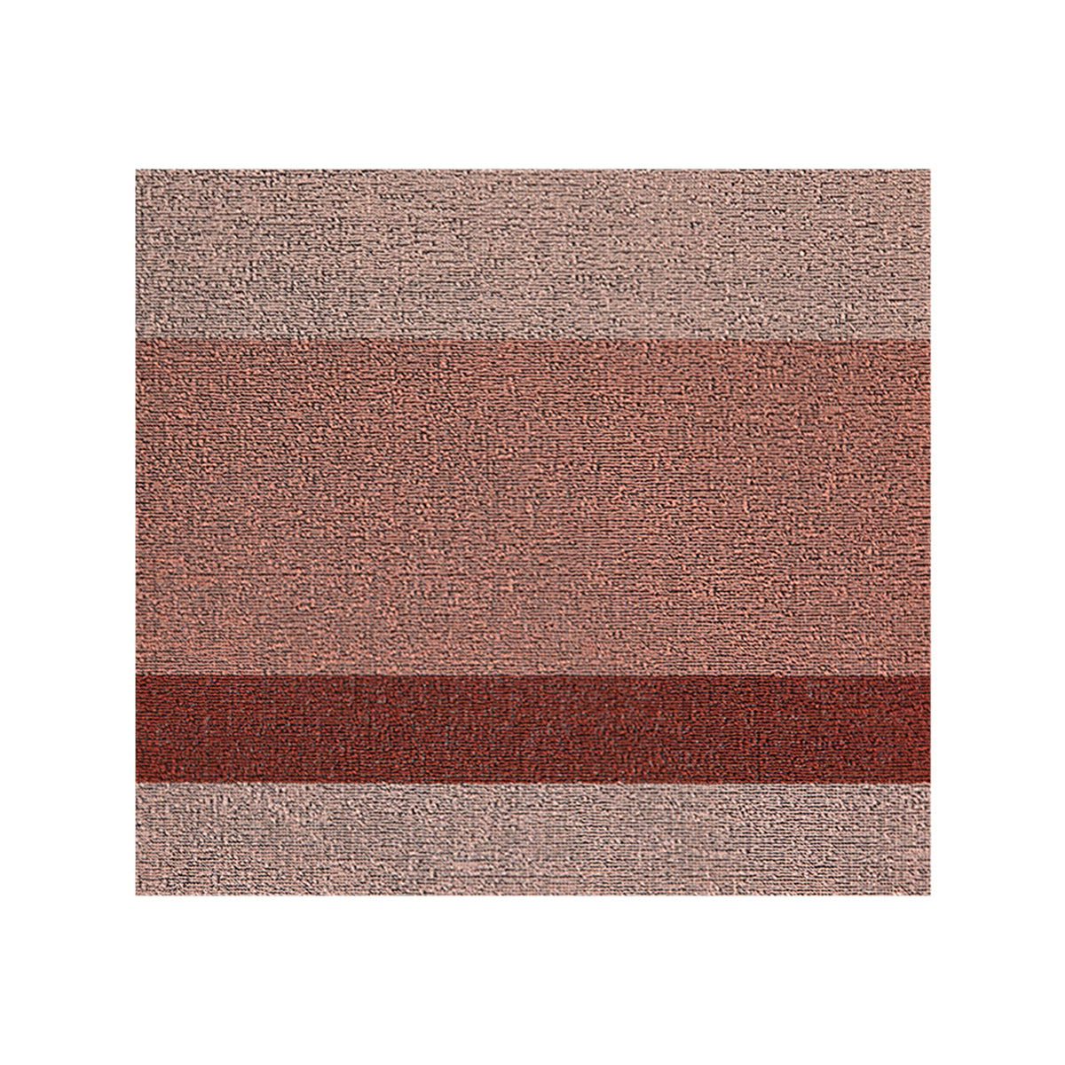 Bold Stripe Shag Mats - Peach