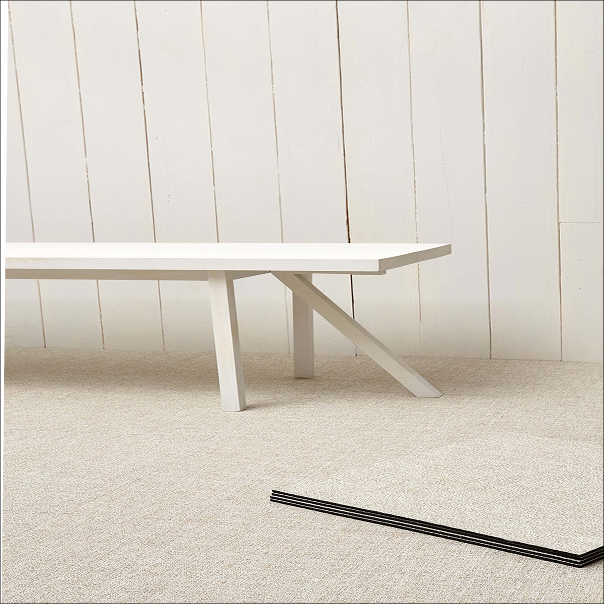 Bouclé Installed Flooring - Natural