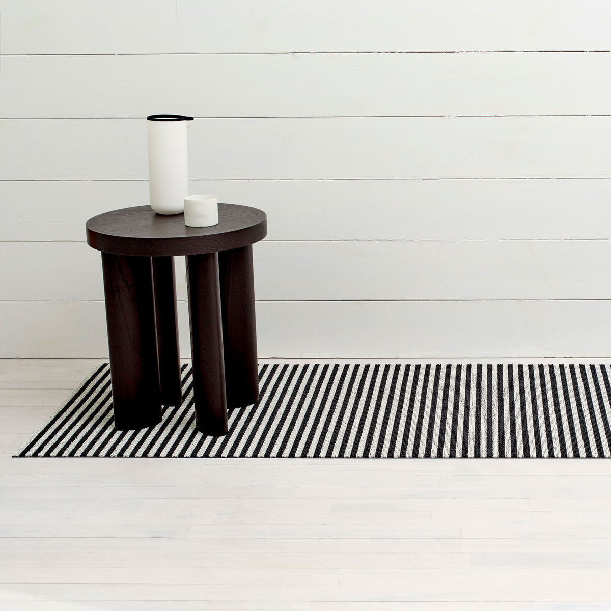 Breton Stripe Shag Mats - Tuxedo