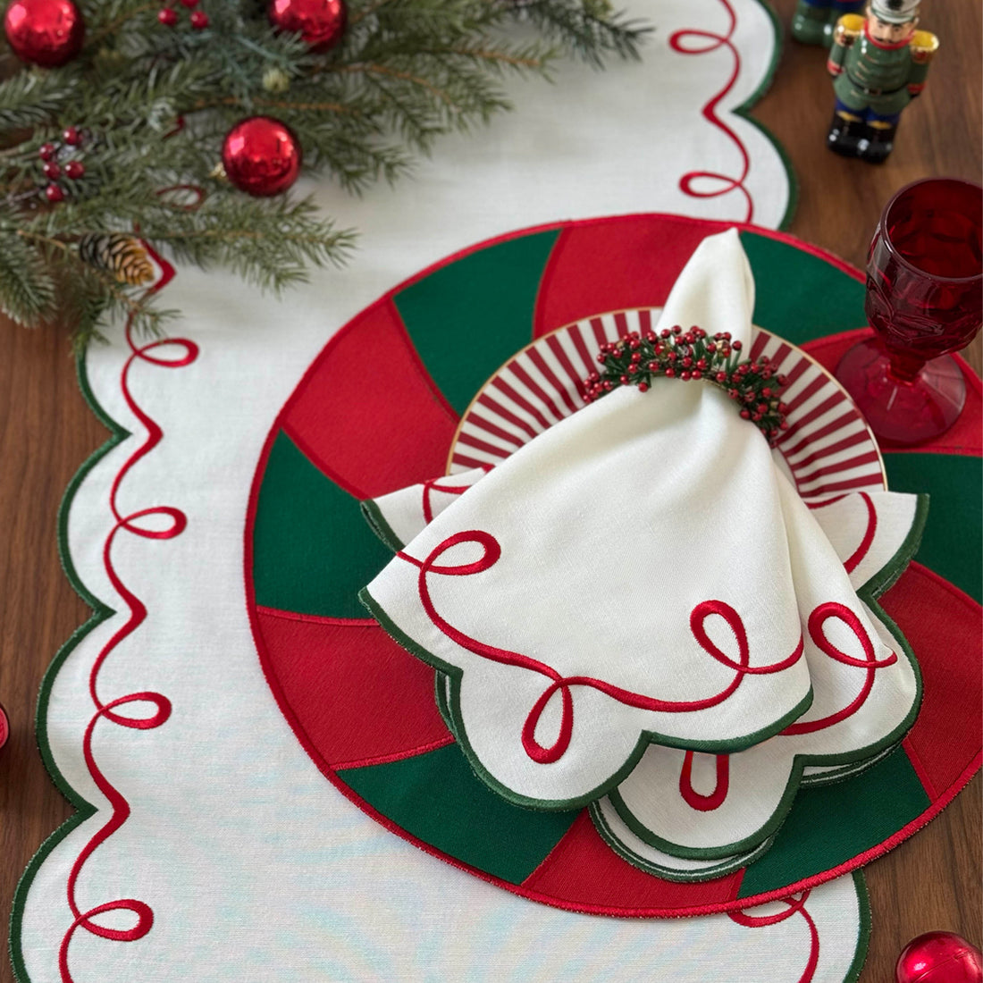 Bodrum Candy Cane Placemats — Bodrum collection image 4