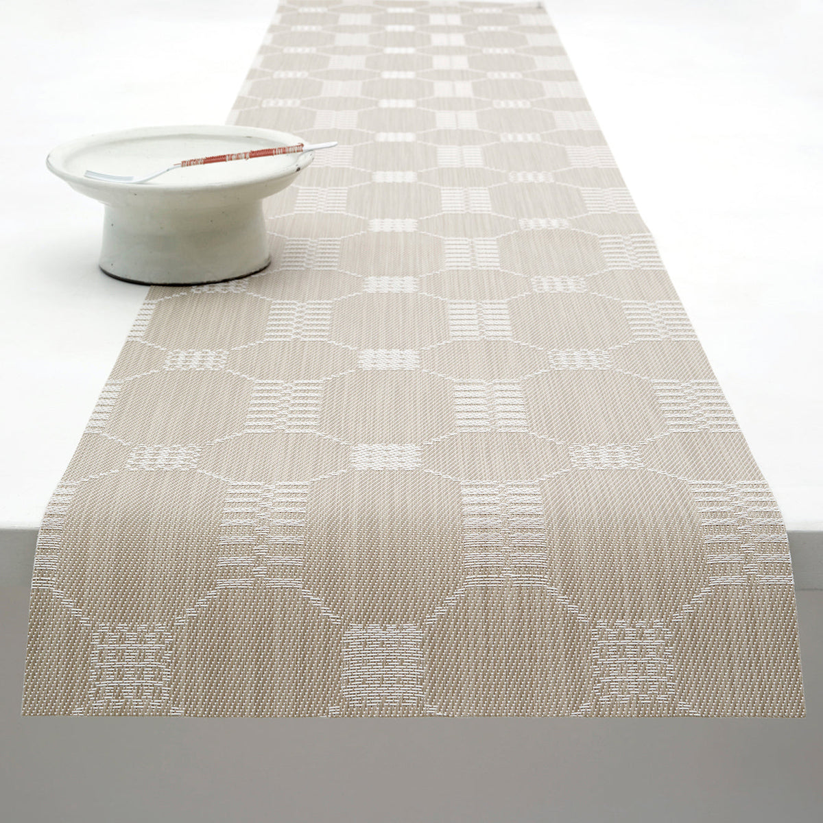 Coverlet Table Runners - Flax