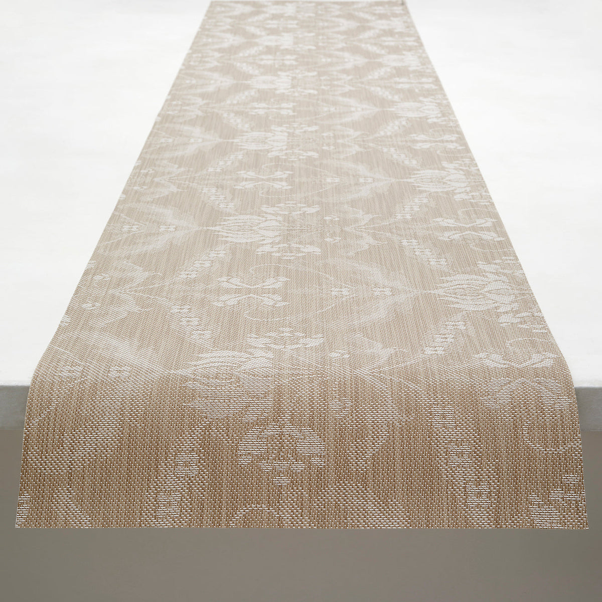 Damask Table Runners - Flax