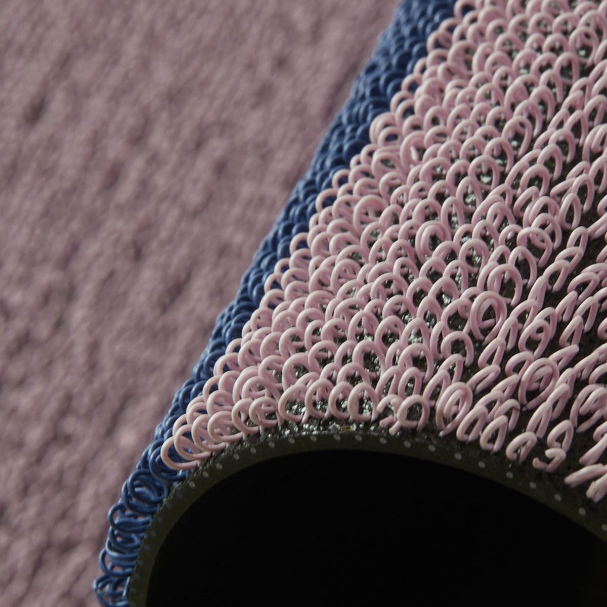 Duo Stripe Shag Mats - Berry