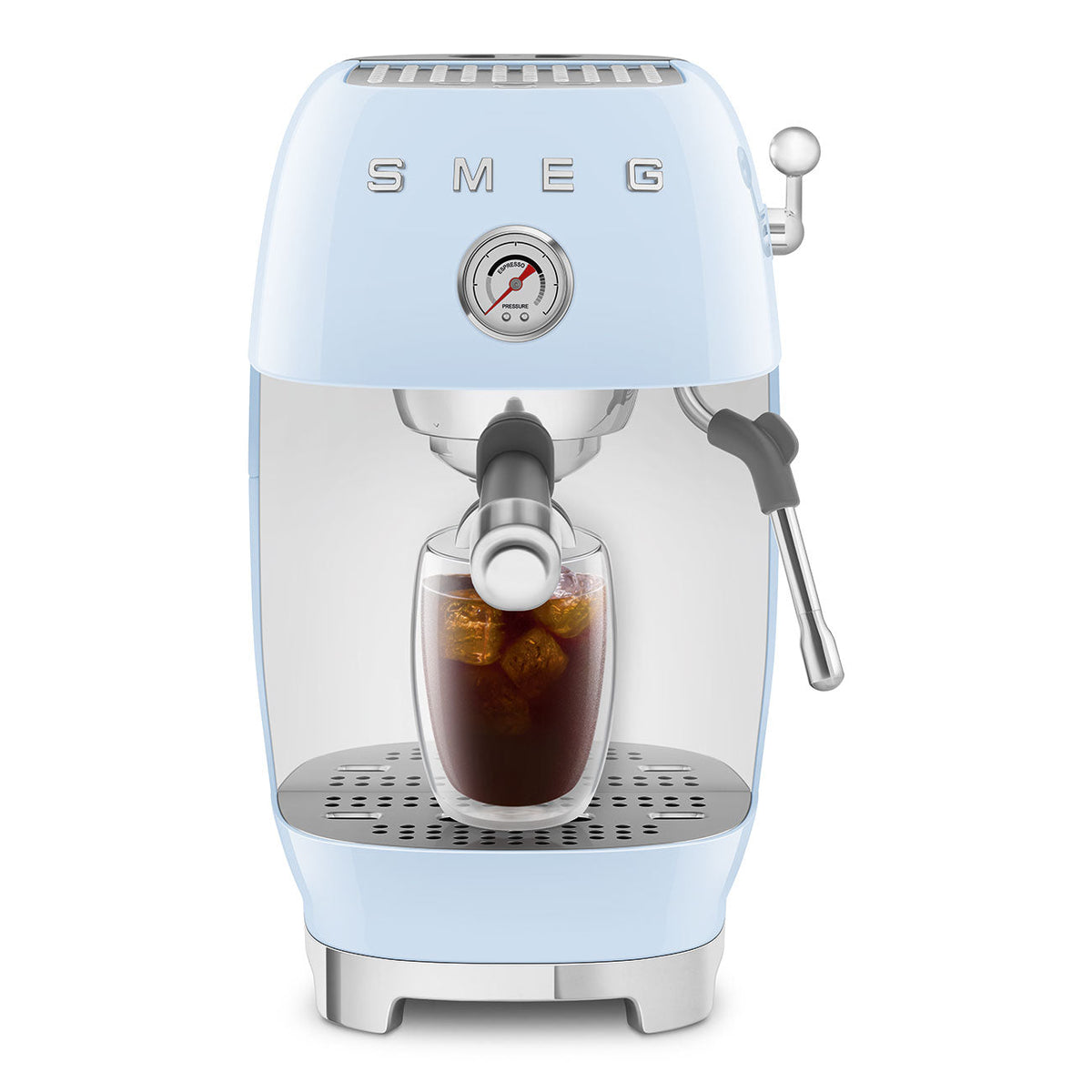 SMEG Manual Espresso and Cold Brew Machine (ECF03) – Pastel Blue
