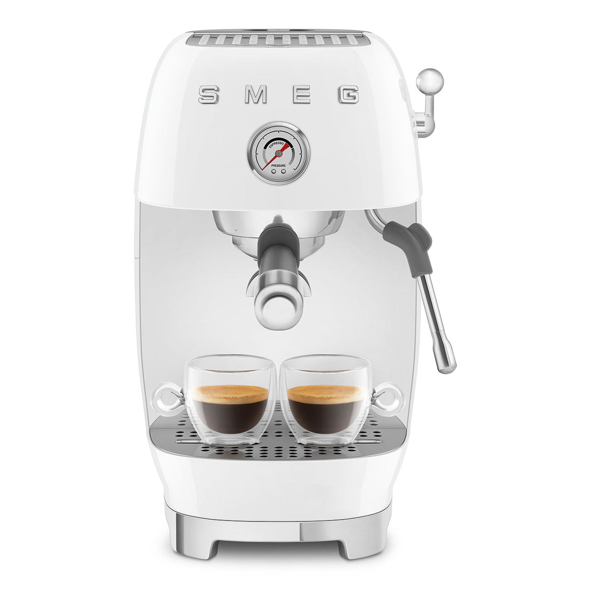 SMEG Manual Espresso and Cold Brew Machine (ECF03) – White
