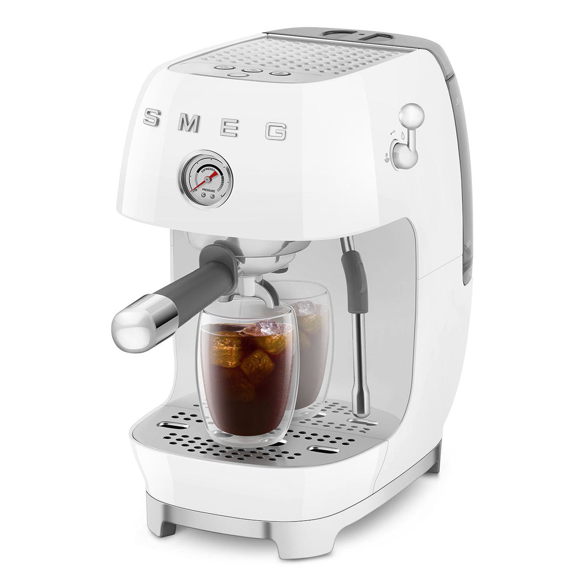SMEG Manual Espresso and Cold Brew Machine (ECF03) – White