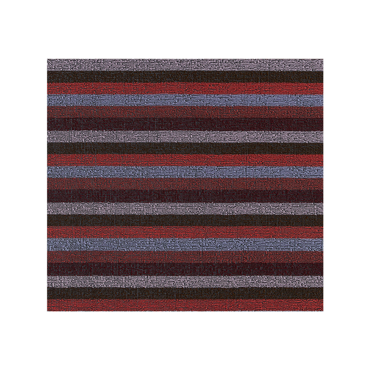 Even Stripe Shag Mats - Berry