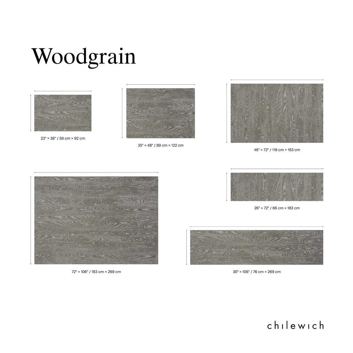 Woodgrain Rugs - Slate
