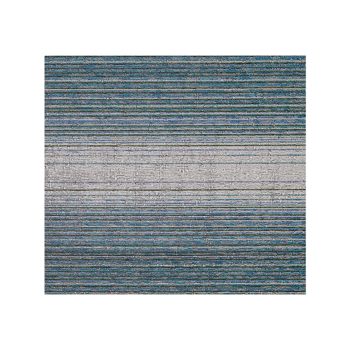 Fade Stripe Shag Mat Samples - Lagoon