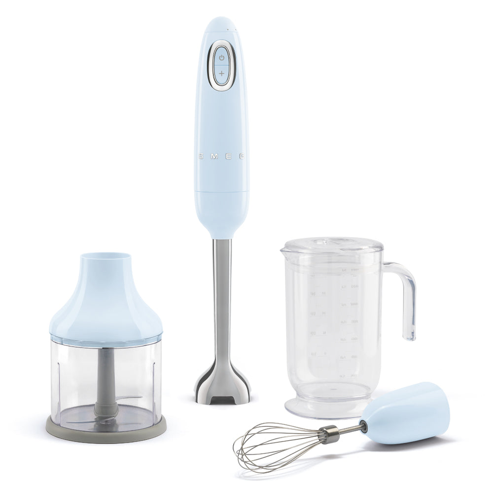 SMEG Hand Blender with Accessories (HBF03) – Pastel Blue