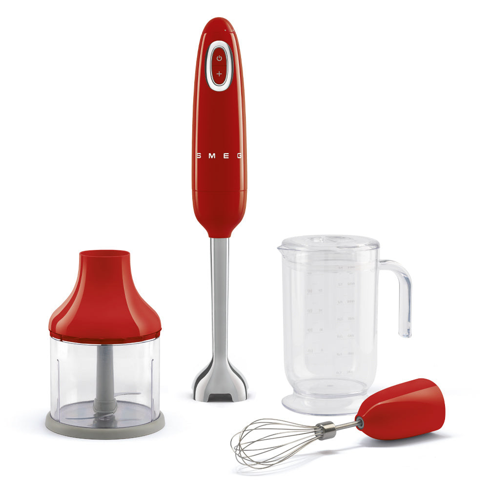 SMEG Hand Blender with Accessories (HBF03) – Red