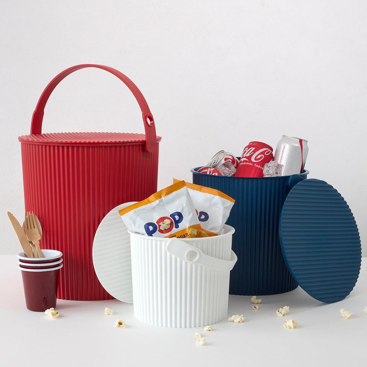 Hachiman Buckets - Red White Blue