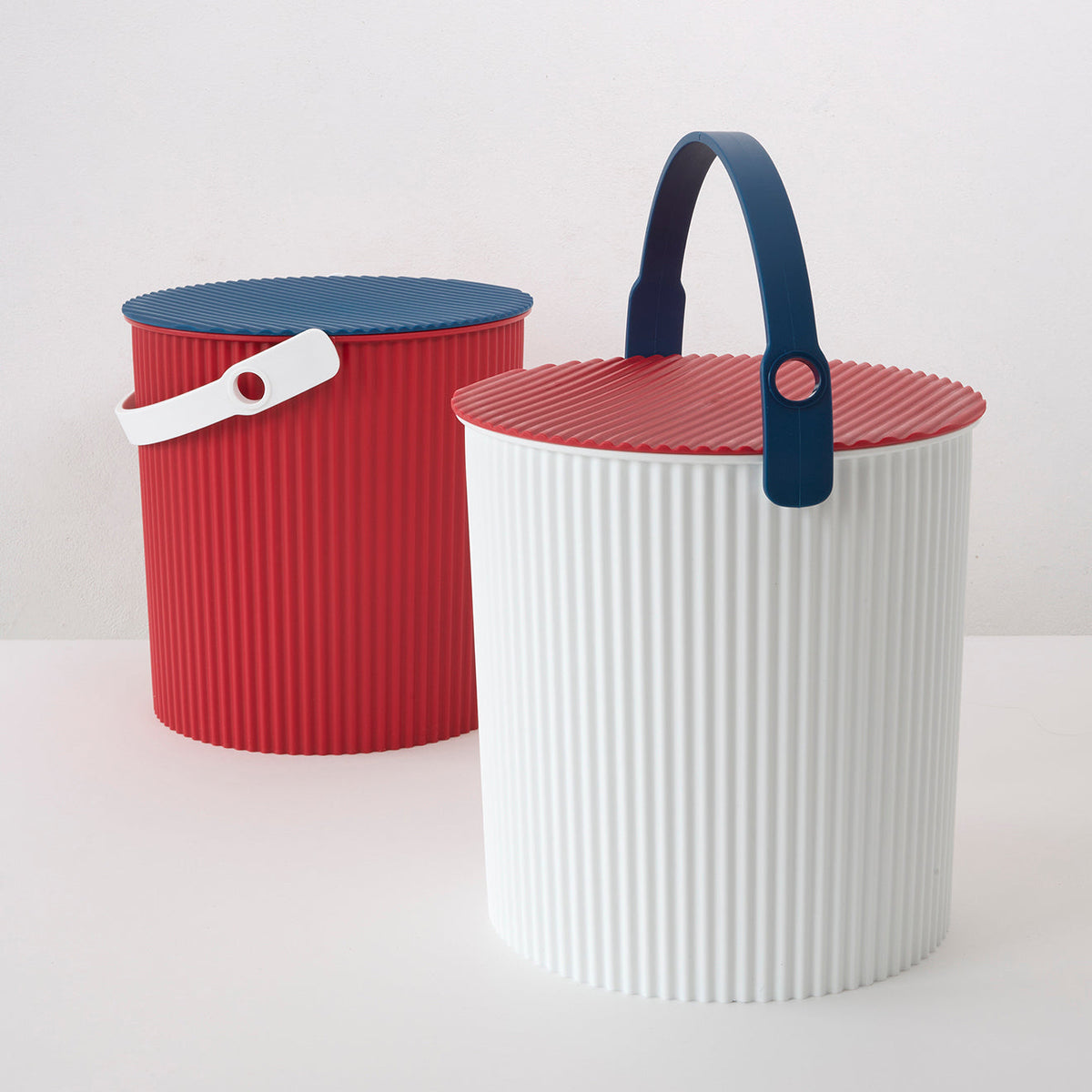 Hachiman Buckets - White Red Blue